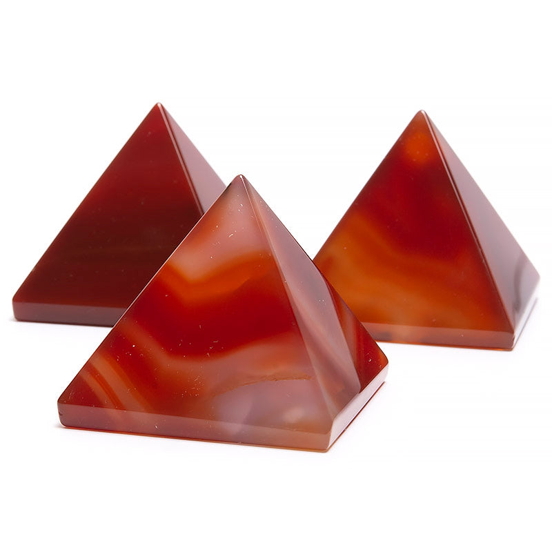 Röd agat, pyramid