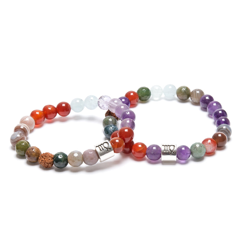 Zodiac sign Virgo stone bracelet