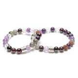 Zodiac sign Aquarius stone bracelet