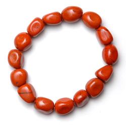 Red jasper, tumbled bracelet