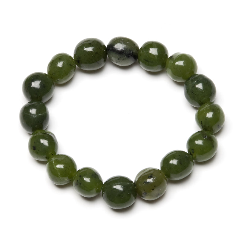 Jade, trumlat armband