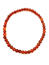 Carnelian, bracelet 4mm