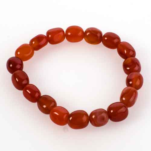 Carnelian tumbled bracelet