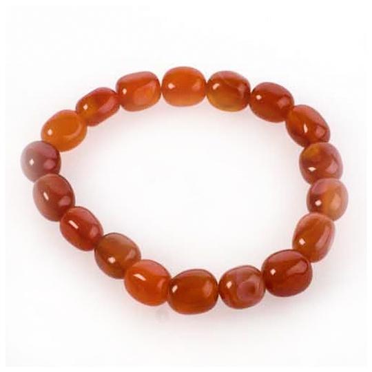 Carnelian tumbled bracelet