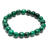 Malakit, trumlat sten armband