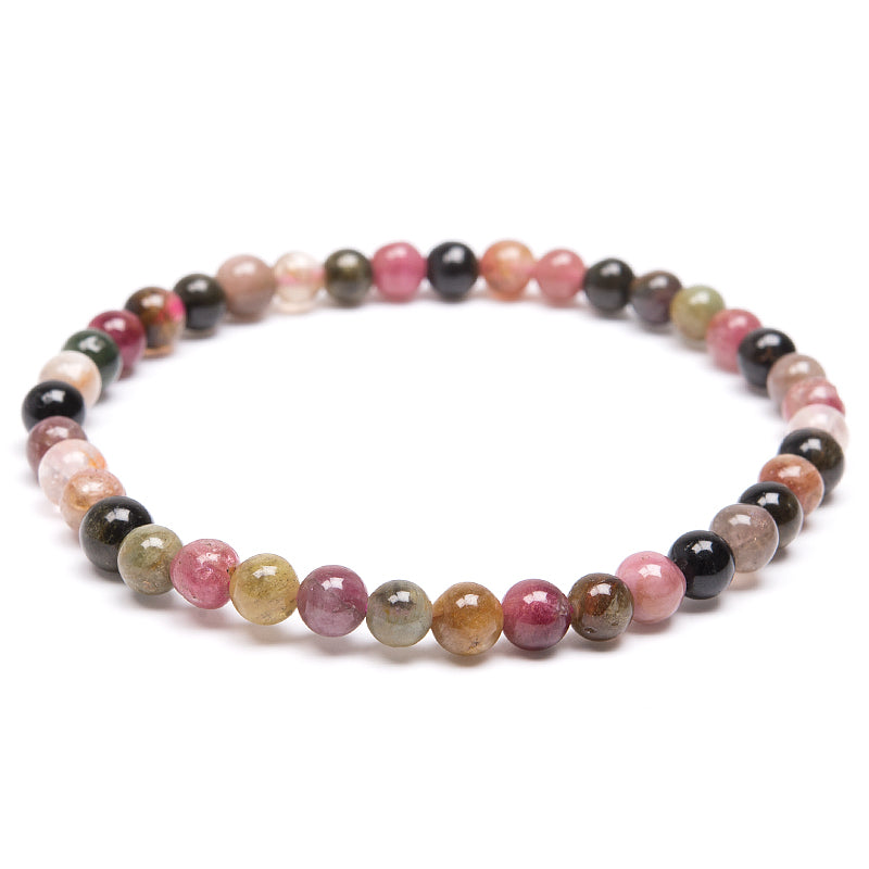 Turmalin mix, armband runda pärlor
