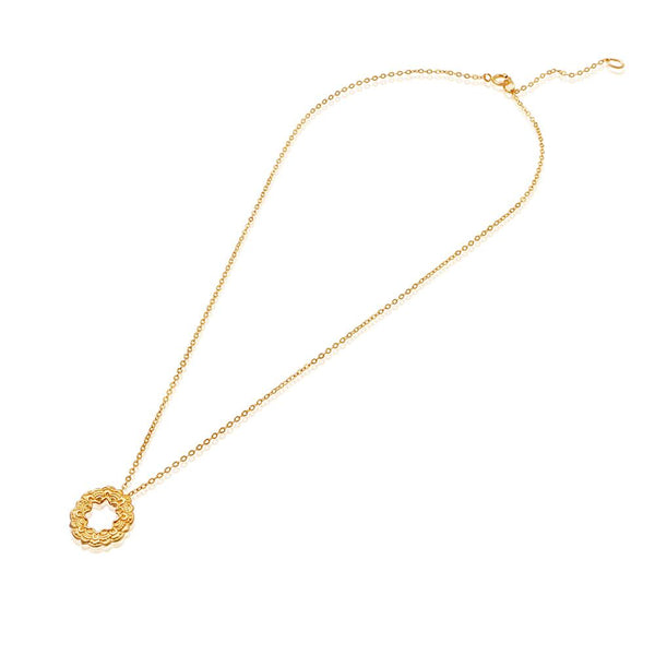 Your Life is Now necklace gold-plated brass
