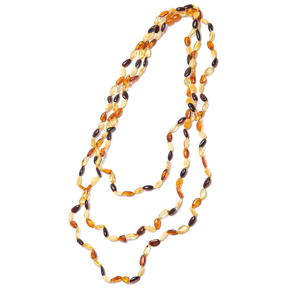 Amber, necklace mix approx. 210 cm with lock