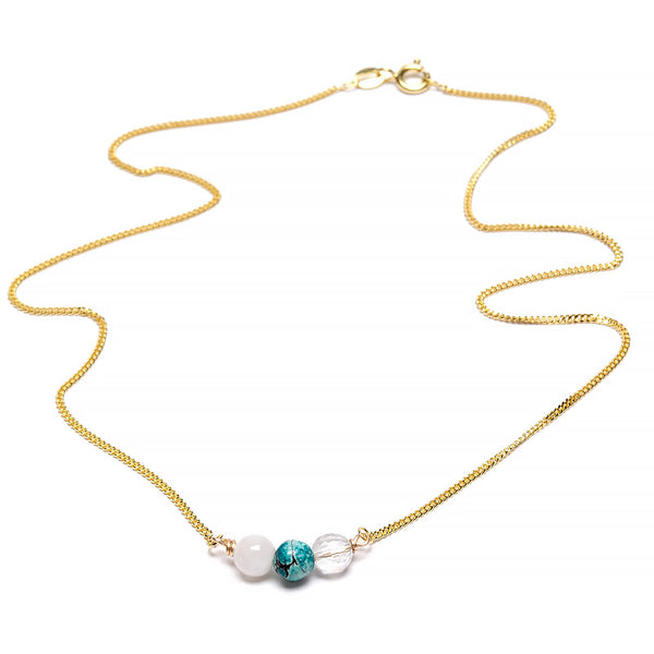Hope, intention necklace gold plated