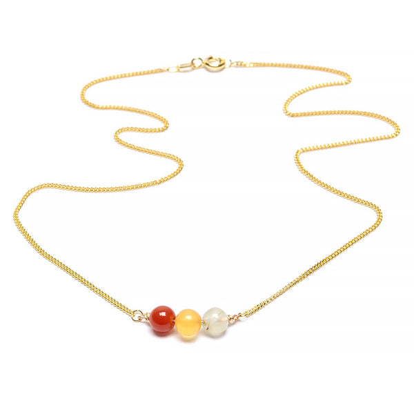 Joy, intention necklace gold-plated