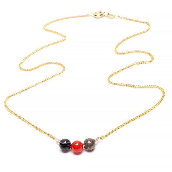 Daring neck, intention necklace gold-plated