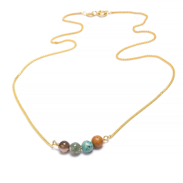 Wild, intention necklace gold plated