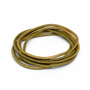Leather strap, olive green