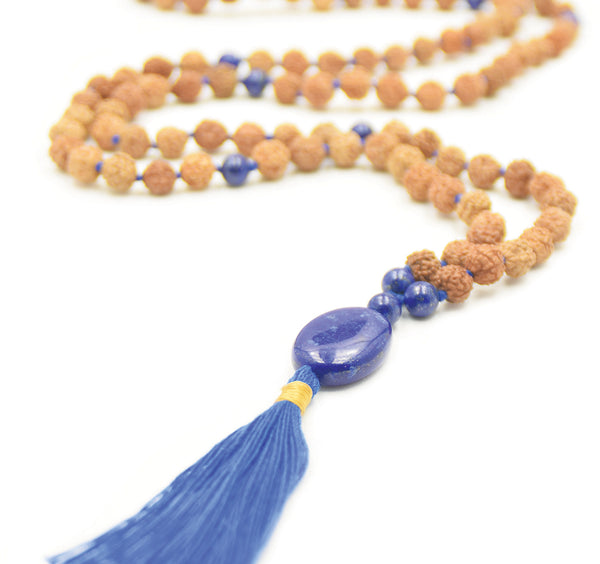 Mala, the mala of mysticism with lapis lazuli