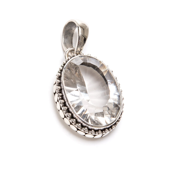 Faceted rock crystal