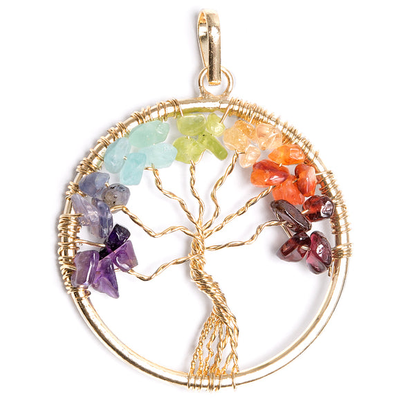 Tree of life, chakra pendant