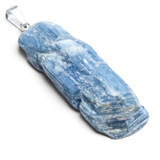 Kyanite, pendant with drilled mount