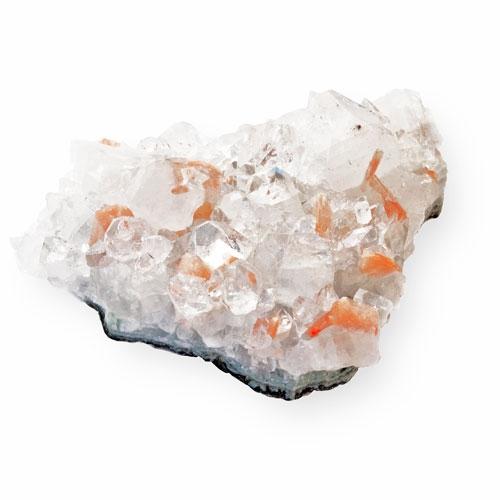 Apofyllit, kluster naturliga kristaller