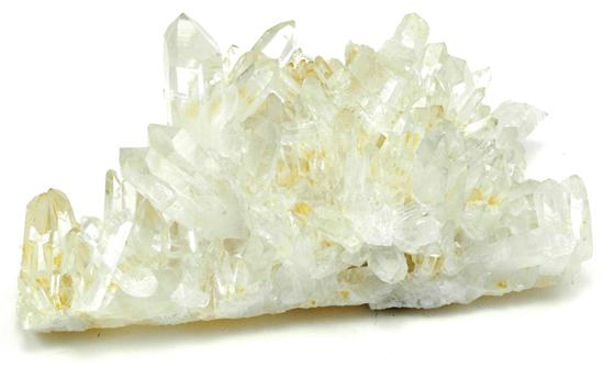 Bergkristall, kluster naturliga kristaller
