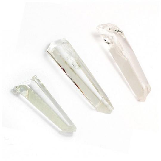 Lemurian rock crystal, lace natural crystals small sizes