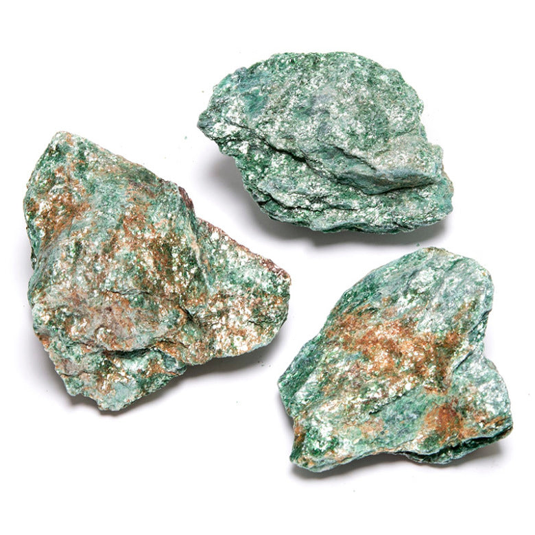 Fuchsit rå mineral från Brasilien