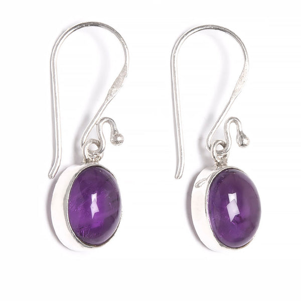 Amethyst oval smooth edge