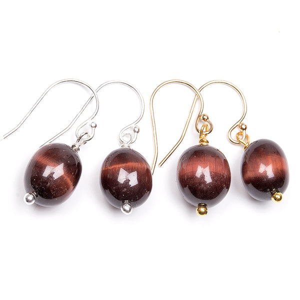 Bull's eye, earring in silver or gold plating