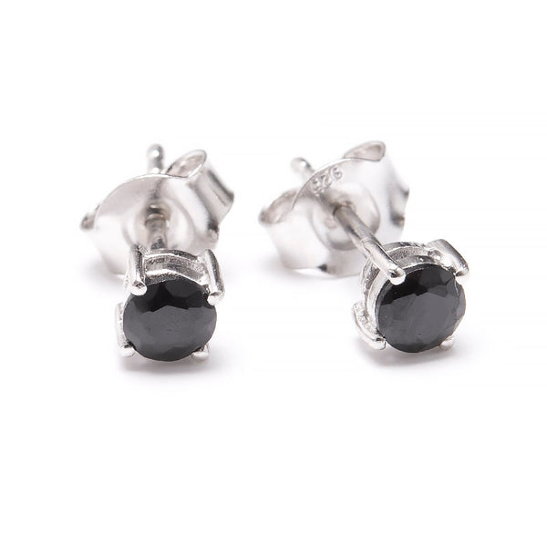 Spinel, claw set stud earring