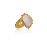 Ananda Soul, All is Love Ring with rose quartz