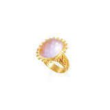 Ananda Soul, All is Love Ring with rose quartz