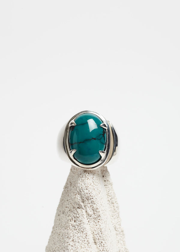 Turquoise ring Cornelia Webb silver open signet