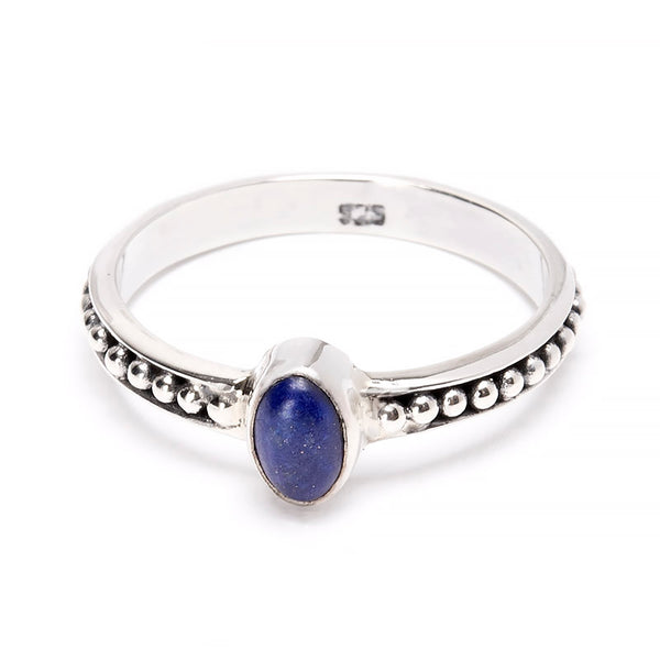 Lapis lazuli, ring med filigranband