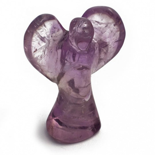 Angel, statue in amrtist or rock crystal