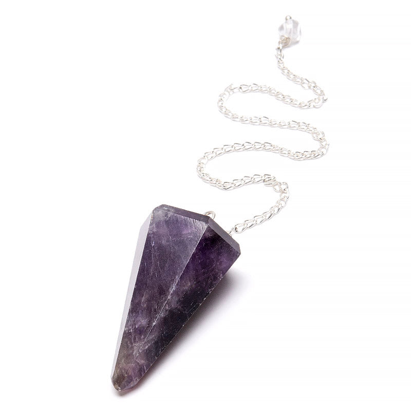 Amethyst, faceted pendant