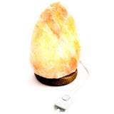 Saltlampa, med el och glödlampa