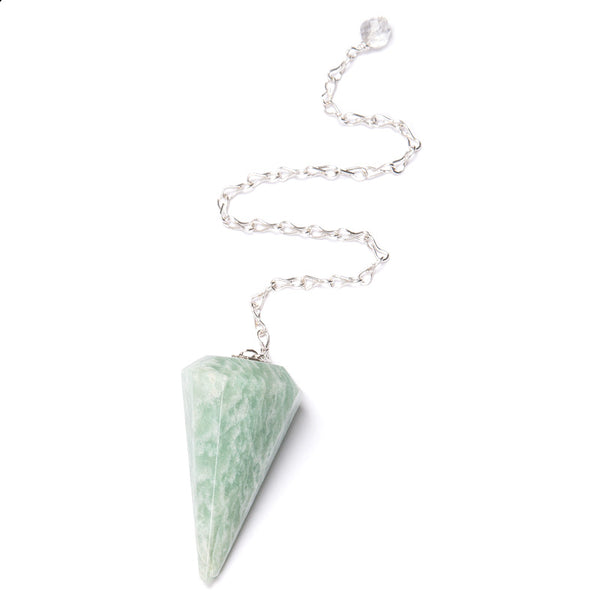 Amazonite, faceted pendant