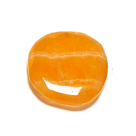 Kalcit gulorange slipad platta