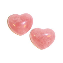 Rose quartz, cut heart AA quality