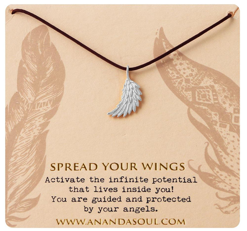 Spread Your Wings halsband silver