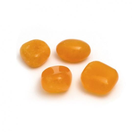 Calcite orange, tumbled AA quality