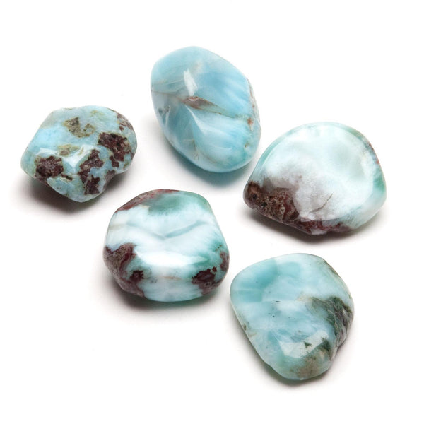 Larimar, trumlad sten