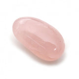 Rose quartz XL, hand polished coarse