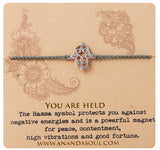 Ananda soul, you are held armband i silver