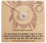 Your Life is Now necklace silver